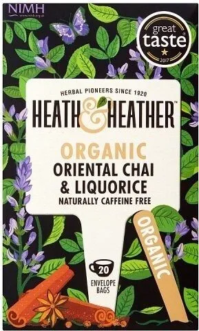 Heather Organic Oriental Chai & Liquorice Envelope Bags