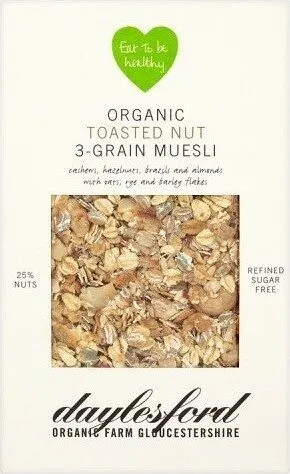 Daylesford Organic Toasted Nut 3-Grain Muesli
