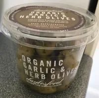Organic Garlic & herb olives