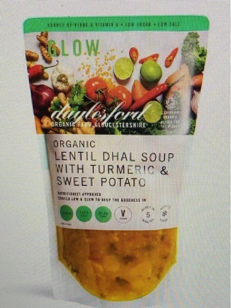 Organic Lentil Dhal Soup with Turmeric & Sweet Potato