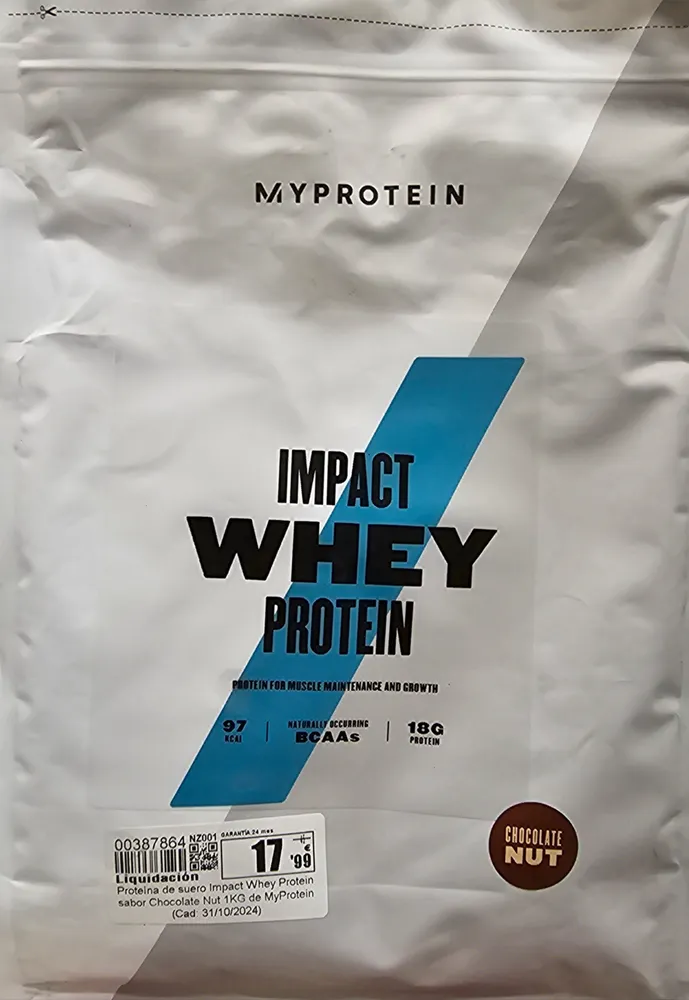Myprotein Impact Whey Protein Chocolat Nut 1000 GM