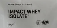 Impact Whey Isolate, Natural Chocolate