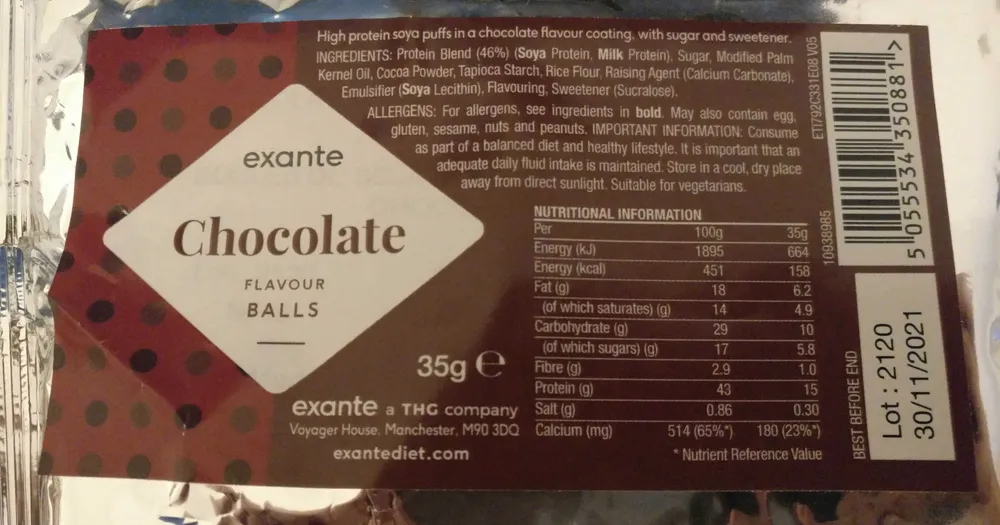 Chocolate Flavour Balls