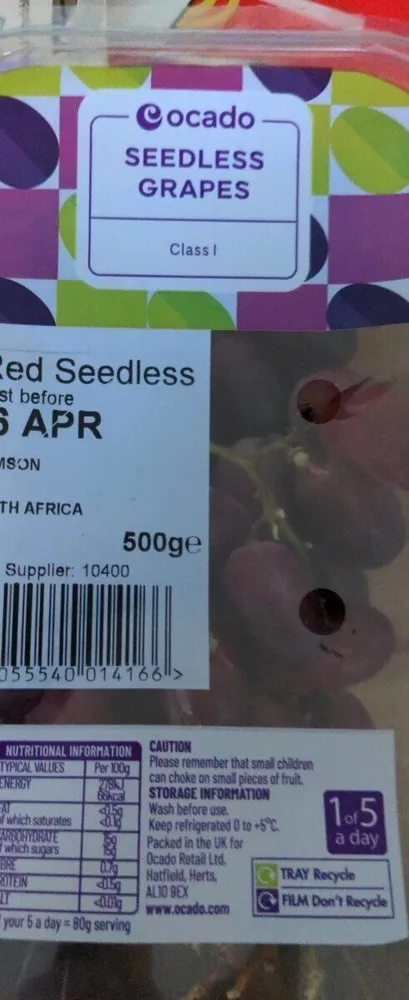 Red Seedless Grapes