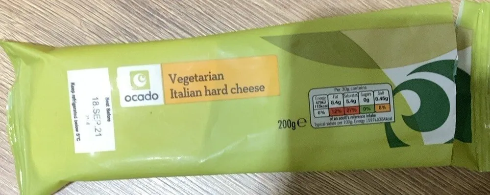 Vegetarian italian hard cheese