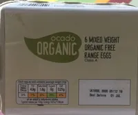 Organic free range eggs