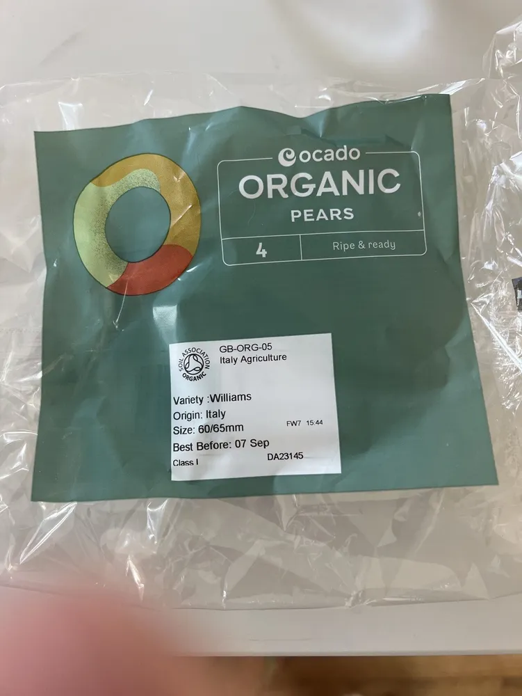 Organic Pear