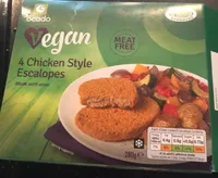 Chicken style Escalopes made with soya