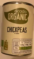 Organic Chickpeas in water