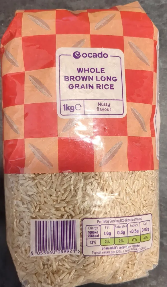 Whole Brown Long Grain Rice
