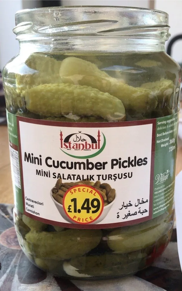 Mini cucumber pickles