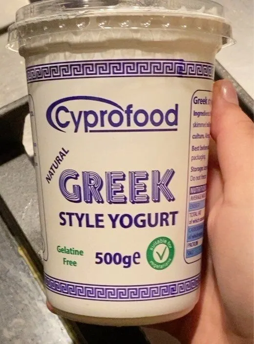 Greek style yogurt