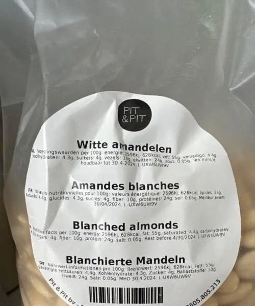 Witte amandelen