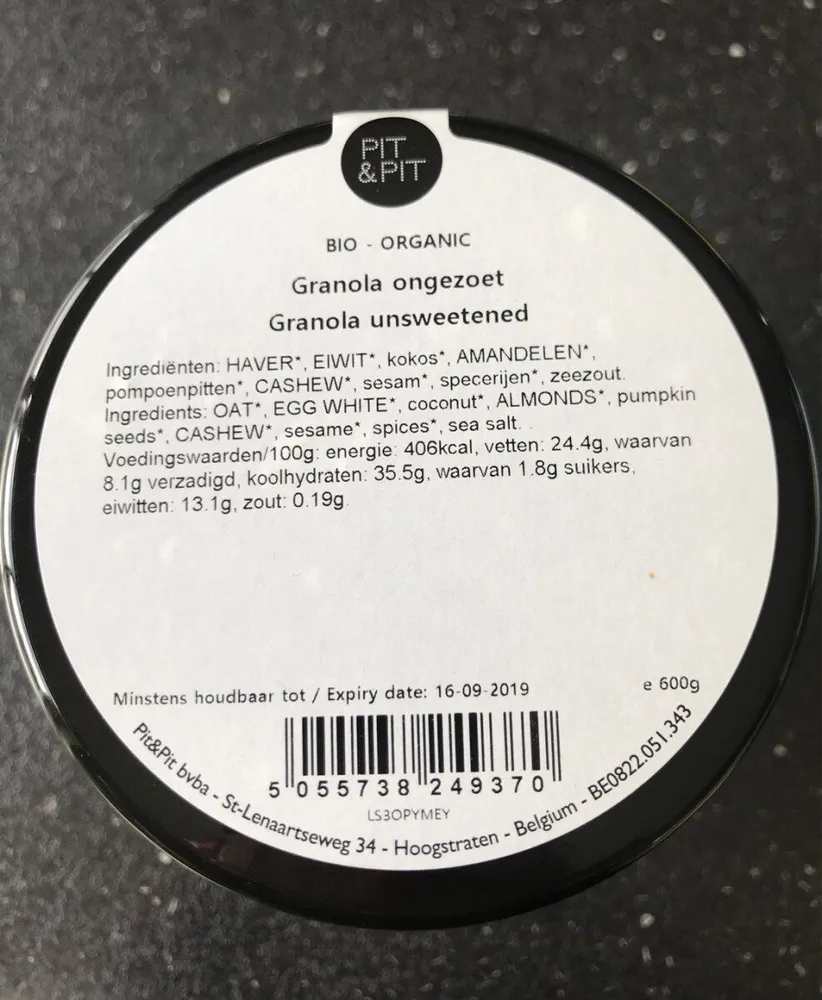 Granola unsweetened
