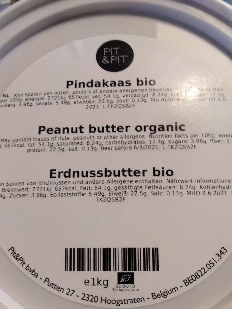 Pindakaas bio