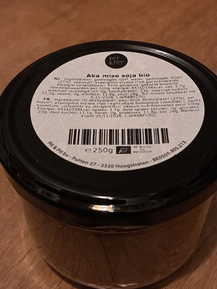 Aka miso soja bio