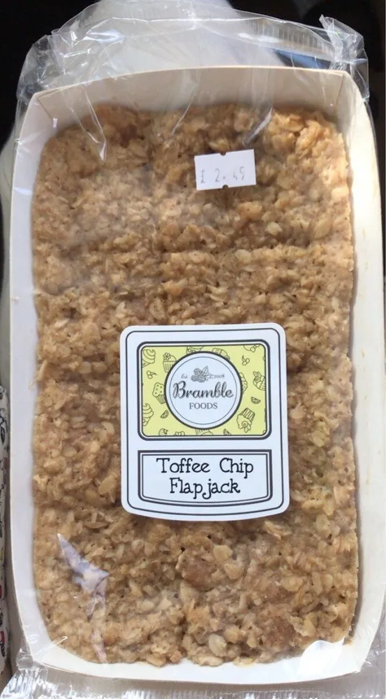 Toffee chip flapjack