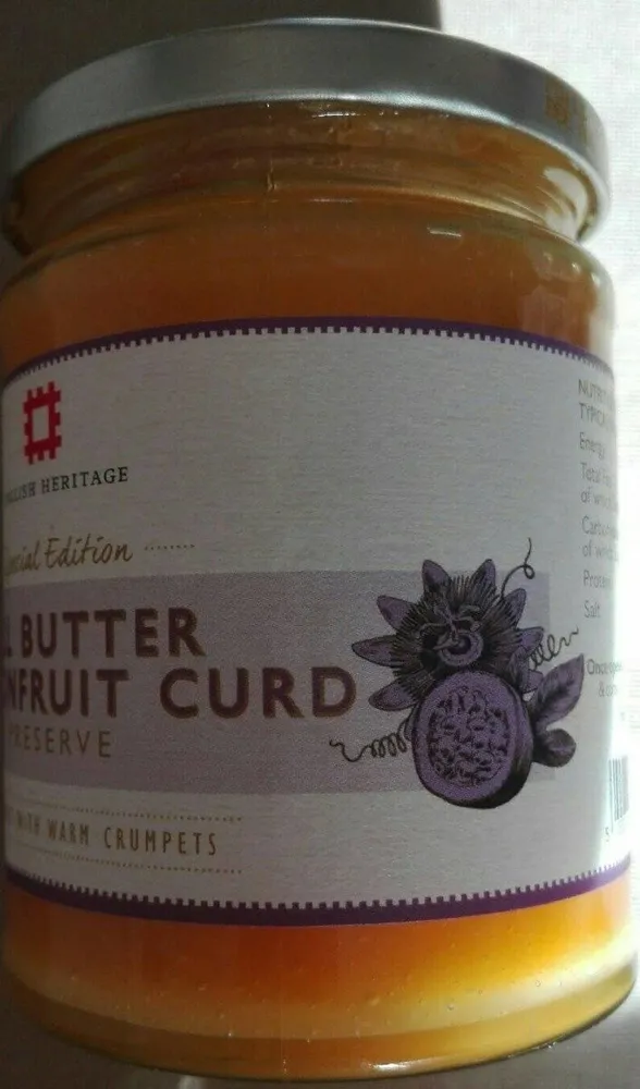 All butter passionfruit curd