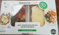 Beef lasagne with roasted italian vegetabled