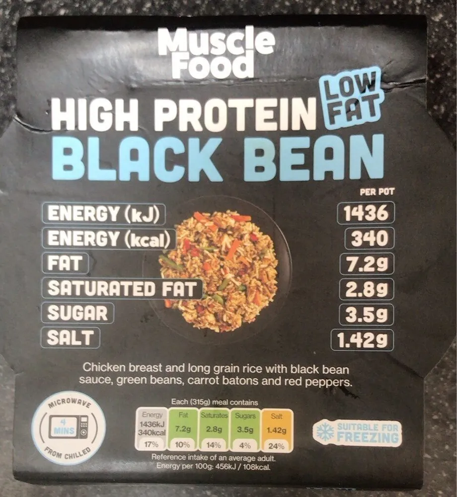 High Protein Black Bean