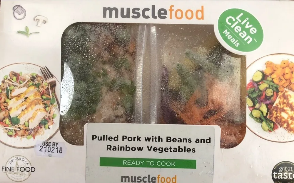 Pulled Pork with Beand and Rainbow Vegetables