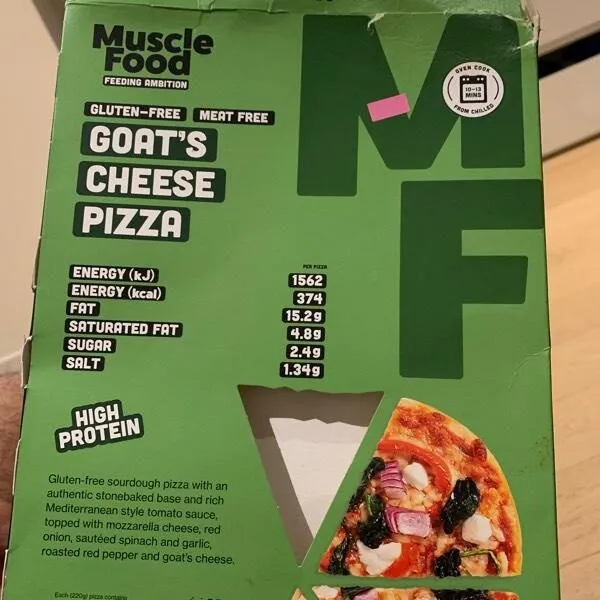 Goat cheese pizza gluten frer