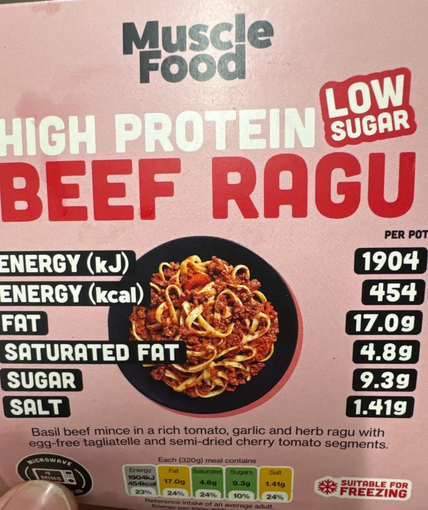 Beef Ragu High Protein