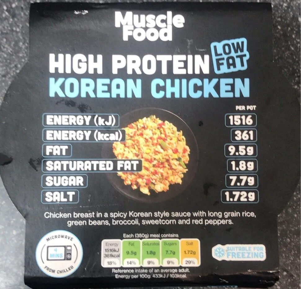 High Protein Korean Chicken