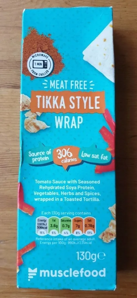 Meat Free Tikka Style Wrap