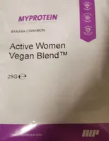 Active women vegan blend banana cinnamon