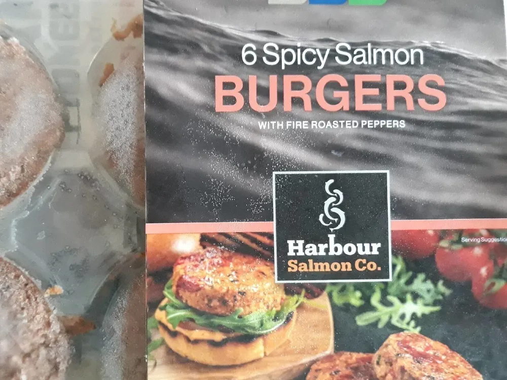Spicy salmon burgers