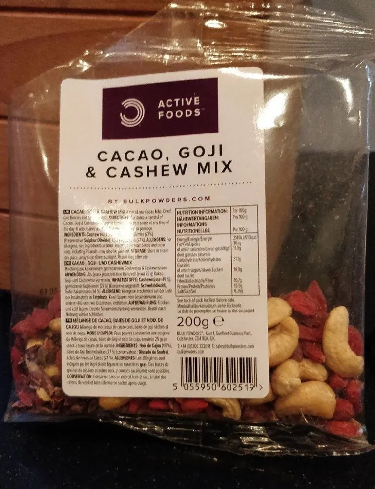 Cacao, Goji & Cashew mix