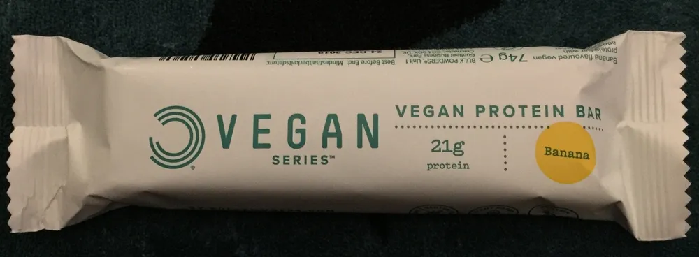 Vegan protein bar banana