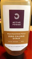 Sirop Zéro Beurre de cacahuètes Sirop d'érable