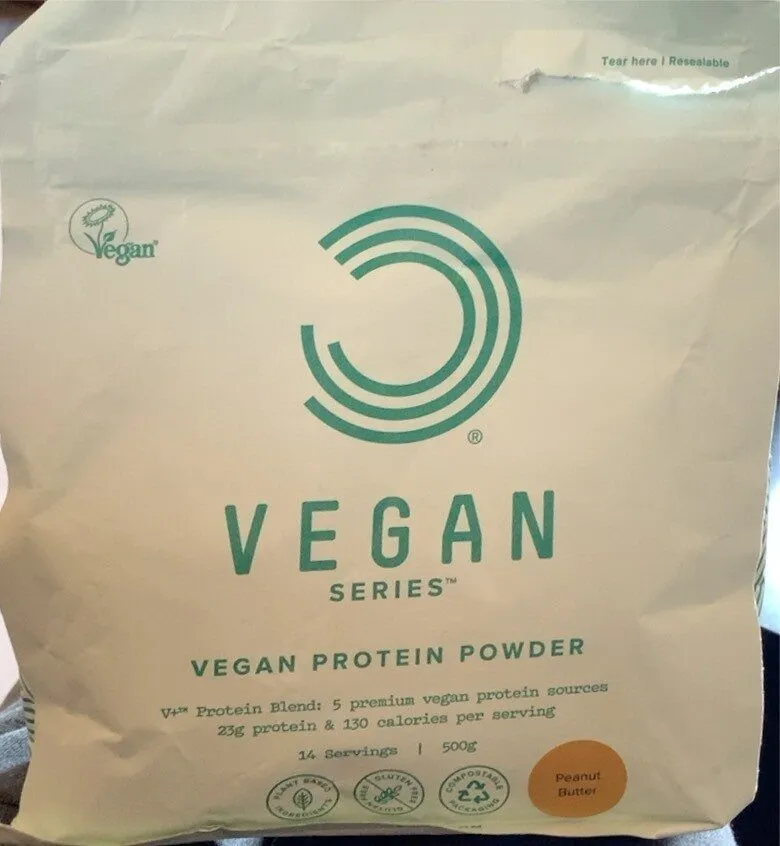 Vegan protein powder peanuts butter