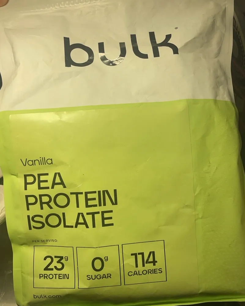 Isolated pea protein powder vanilla