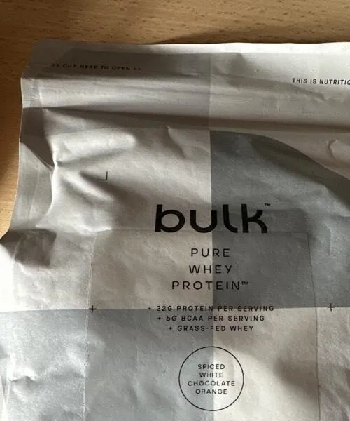 Pure whey protein spiced white chocolate orange