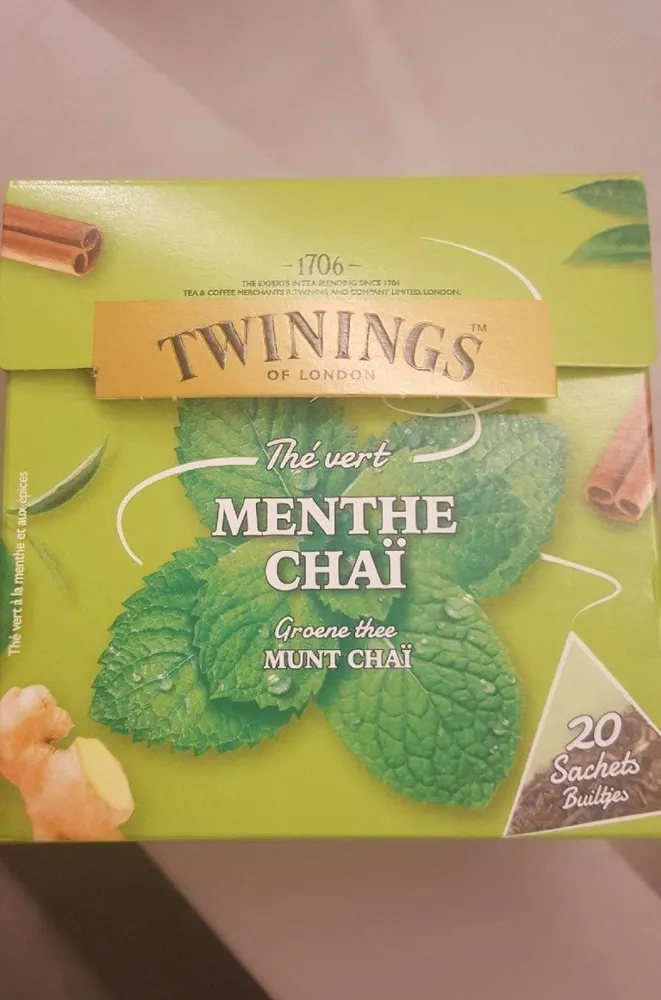 thé vert menthe chai