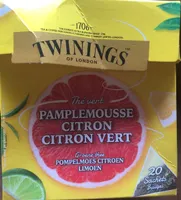 Twinings Pamplemousse citron citron vert