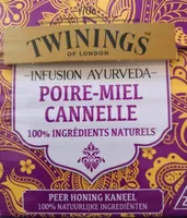 Infusion ayurveda poire miel cannelle