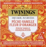 Infusion Ayurveda Pêche Vanille Fleur d’Oranger