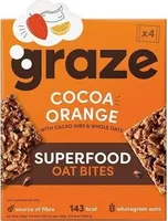 Orange Superfood Bites with Cacao Nibs and Whole Oats