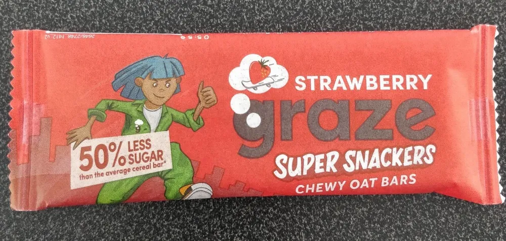 Strawberry Super Snackers Chewy Oat Bars