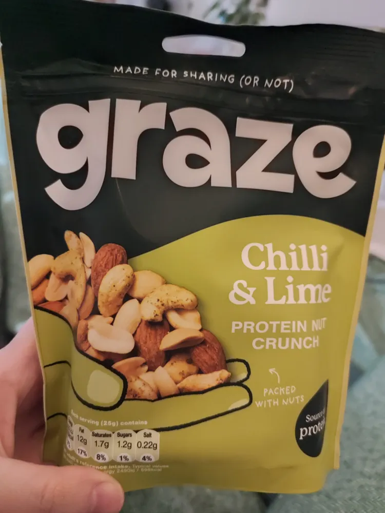 chilli and lime protein nut crunch
