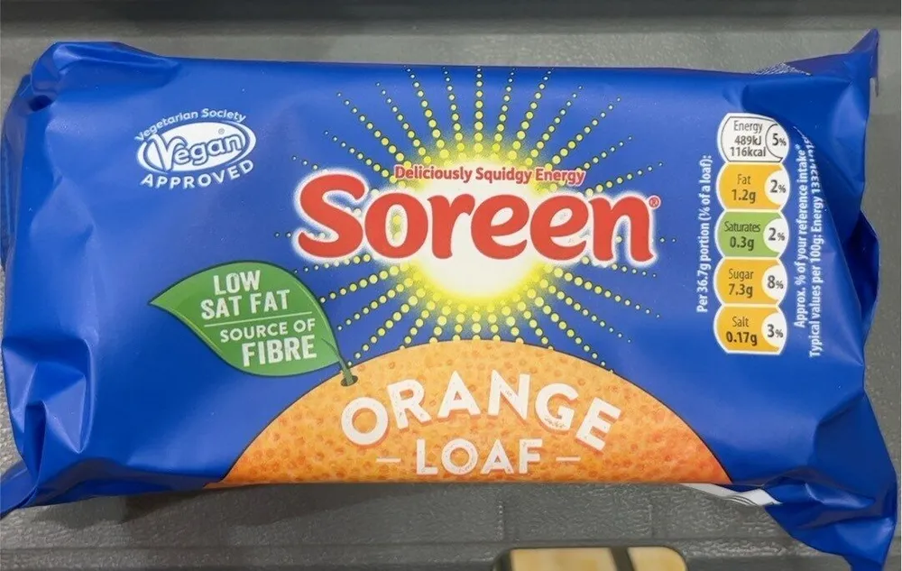 Soreen orange loaf