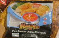 Plain breaded chicken mini fillets