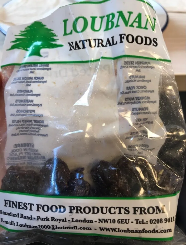 Prunes pitted dried