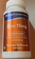 Zinc 15mg
