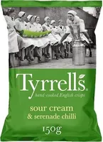 Hand-Cooked English Crisps Sour Cream & Serenade Chilli