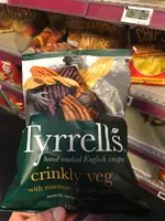 Hand-Cooked English Crisps Crinkly Veg with Rosemary & Wild Garlic